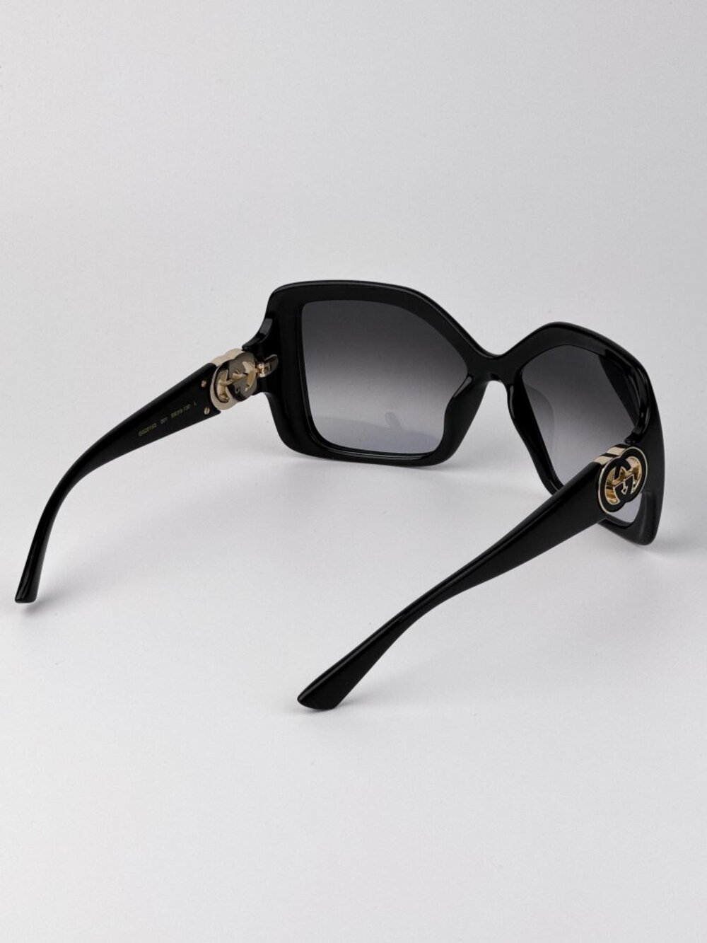 Gucci Women’s Sunglasses | Black Square Frame | Grey Gradient | GG2015S 001 - Picture 5 of 11